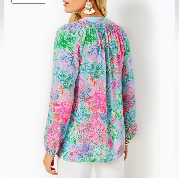 Lilly Pulitzer Elsa Silk Top. Size S - Picture 5 of 5